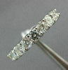 ESTATE 3.5CT DIAMOND 14K WHITE GOLD 3D SHARED PRONG ETERNITY WEDDING RING 21838