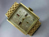 ANTIQUE NORMAN AAA GARNET 14KT YELLOW GOLD CLASSIC SQUARE ETCHING WATCH #2417