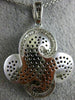 LARGE 1.97CT WHITE & BLACK DIAMOND 18KT WHITE GOLD FLOWER WAVE PENDANT & CHAIN
