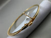 ESTATE .50CT DIAMOND 14KT ROSE GOLD 3D 2mm CLASSIC SHARE PRONG BANGLE BRACELET