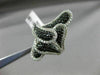 ESTATE MASSIVE 3.13CT WHITE & BLACK DIAMOND 14K WHITE GOLD MULTI LEAF FANCY RING