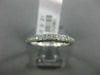 ESTATE .21CT DIAMOND 14KT WHITE GOLD 3D SEMI ETERNITY WEDDING ANNIVERSARY RING