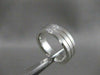 ESTATE WIDE SQUARE DIAMOND 14K WHITE GOLD MENS WEDDING RING 7MM SIZE 9.75 #17166
