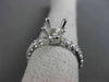 ESTATE 1.30CT DIAMOND 18KT WHITE GOLD ETERNITY SEMI MOUNT ENGAGEMENT RING #21352
