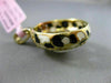ESTATE LARGE .55CT DIAMOND & WHITE AGATE 14KT YELLOW GOLD FLOWER ENAMEL PENDANT