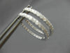 .50CT DIAMOND 14KT WHITE GOLD 3D CLASSIC 1.5mm INSIDE OUT LOVE HOOP EARRINGS