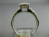 ESTATE .86CT DIAMOND 18KT WHITE GOLD 3D CLUSTER ROUND ETOILE ENGAGEMENT RING