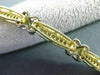 ESTATE 1.10CT DIAMOND 14KT WHITE & YELLOW GOLD "X" DESIGN LOVE BRACELET #15597