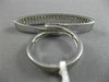 ESTATE MASSIVE 1.06CT DIAMOND 14KT WHITE GOLD 3 ROW CONVERSATIONAL FUTURIST RING