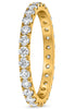 1.0CT DIAMOND 18KT YELLOW GOLD ROUND CLASSIC ETERNITY WEDDING ANNIVERSARY RING