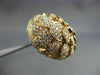ESTATE LARGE 3.76CT ROUND DIAMOND 18KT ROSE GOLD 3D MULTI SHELL CLUSTER FUN RING