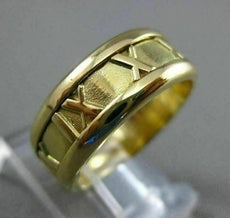 ESTATE TIFFANY & CO. 1995 18KT YELLOW GOLD ATLAS ROMAN NUMERALS RING BAND #25113
