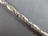 1.80CT DIAMOND 14KT WHITE GOLD PAST PRESENT FUTURE MATTE & SHINY TENNIS BRACELET