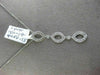 ESTATE WIDE .55CT DIAMOND 18KT WHITE GOLD BY THE YARD FILIGREE FLOATING PENDANT