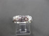 ANTIQUE WIDE 14KT WHITE GOLD 3D FILIGREE SQUARE WEDDING ANNIVERSARY RING #18952