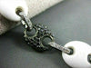 ESTATE WIDE 23.38CT DIAMOND & WHITE AGATE 18KT WHITE GOLD FUN BRACELET BEAUTIFUL