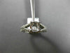 ESTATE .45CT DIAMOND 14KT WHITE GOLD V SHAPE CLASSIC SEMI MOUNT ENGAGEMENT RING