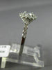 ESTATE .95CT ROUND DIAMOND 14KT WHITE GOLD CLASSIC 4 PRONG HALO ENGAGEMENT RING