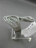 ESTATE LARGE 1.26CT DIAMOND 14KT WHITE GOLD 3D MULTI DOUBLE LEAF OPEN FUN RING
