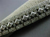 ESTATE WIDE & LONG 4.62CT DIAMOND 14KT WHITE GOLD 3D ETOILE FILIGREE BRACELET