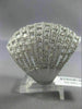 ESTATE MASSIVE 6.82CT DIAMOND 18KT WHITE GOLD ETOILE MULTI ROW COCKTAIL RING E/F