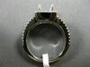 ESTATE .80CT DIAMOND 14K WHITE GOLD HALO SQUARE SEMI MOUNT ENGAGEMENT RING #2625