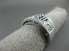 ESTATE WIDE .50CT DIAMOND 14KT WHITE GOLD 3D OPEN FILIGREE SEMI ETERNITY RING