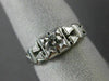 ANTIQUE .35CT DIAMOND 18K WHITE GOLD CLASSIC OPEN FILIGREE ENGAGEMENT RING #9104