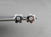 ANTIQUE .21CT DIAMOND 14KT WHITE GOLD FLOWER FLORAL EARRINGS E/F VVS #21638