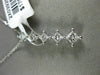 ESTATE LARGE .50CT PRINCESS DIAMOND 14K WHITE GOLD 3D JOURNEY GRADUATING PENDANT