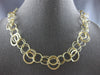 ESTATE 14KT YELLOW GOLD 3D MULTI CIRCULAR DOUBLE STRAND FUN LOVE NECKLACE #27921