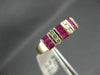 ESTATE 1.24CT DIAMOND & AAA RUBY 14KT YELLOW GOLD 3D CLASSIC ANNIVERSARY RING