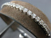 2.0CT DIAMOND 14KT WHITE GOLD 3D ROUND SEMI ETERNITY ADJUSTABLE TENNIS BRACELET