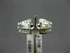 ANTIQUE .90CT DIAMOND 14KT WHITE GOLD FILIGREE SEMI MOUNT ENGAGEMENT RING #9872