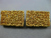 ESTATE EXTRA LARGE 18K YELLOW GOLD RECTANGULAR NUGGET HANDCRAFTED MENS CUFFLINKS