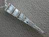 ESTATE .38CT DIAMOND 14KT WHITE GOLD CLASSIC TRIANGULAR ANCHOR FLOATING PENDANT