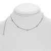 ESTATE .36CT DIAMOND 14K WHITE GOLD & BLACK RHODIUM DIAMOND BY THE YARD NECKLACE