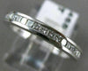 ESTATE .75CT PRINCESS CUT DIAMOND 18K WHITE GOLD CLASSIC ANNIVERSARY RING #18465