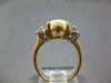 ESTATE 1.67CT DIAMOND & AAA OPAL 14KT 2 TONE GOLD CLASSIC OVAL & ROUND FUN RING