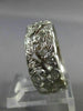 ESTATE WIDE 1.0CT DIAMOND PLATINUM 3D FILIGREE ETERNITY WEDDING ANNIVERSARY RING