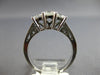 1.0CT DIAMOND 14KT WHITE GOLD ROUND 3 STONE PAST PRESENT FUTURE ENGAGEMENT RING