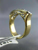 ANTIQUE 1.26CT OLD MINE DIAMOND 14KT TWO TONE GOLD CLASSIC FILIGREE RING #19171
