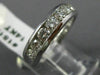 ESTATE WIDE 1.50CT DIAMOND 14K WHITE GOLD 9 STONE WEDDING ANNIVERSARY RING 15125