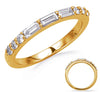 .51CT DIAMOND 14KT YELLOW GOLD ROUND & BAGUETTE ESHARED PRONG ANNIVERSARY RING