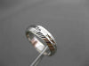 ANTIQUE 14K WHITE GOLD 3D FILIGREE ETERNITY WEDDING ANNIVERSARY RING BAND #18954