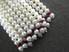 1.48CT DIAMOND & AAA RUBY & SOUTH SEA PEARL 18KT WHITE GOLD CHANDELIER NECKLACE