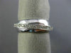 ANTIQUE WIDE .60CT DIAMOND 14KT WHITE GOLD 3D FLOATING CRISS CROSS RING #16710