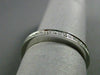 ESTATE DIAMOND 18KT WHITE GOLD SEMI ETERNITY WEDDING ANNIVERSARY RING BAND 2.5mm