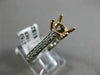 ESTATE .48CT DIAMOND 14KT 2 TONE GOLD 3D LUCIDA ROUND SEMI MOUNT ENGAGEMENT RING