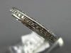 ANTIQUE 1.2CT ROUND DIAMOND 14K WHITE GOLD CLASSIC FILIGREE ETERNITY RING #17735